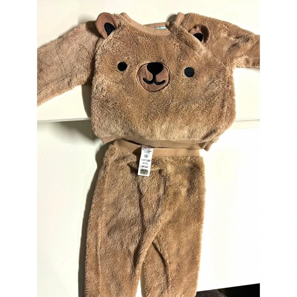 Pekkle Bear Fleece Set Brown Unisex 12 Months Halloween Costume F0324CX0OU